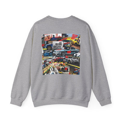 Itsumi Style Car Collage Crewneck Sweatshirt